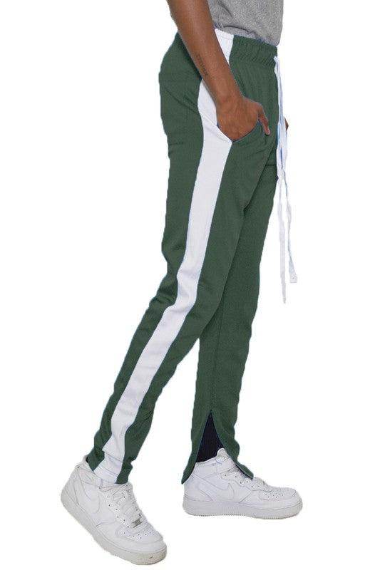 Slim Skinny Stripe Design Track Pant Joggers - VacationGrabs