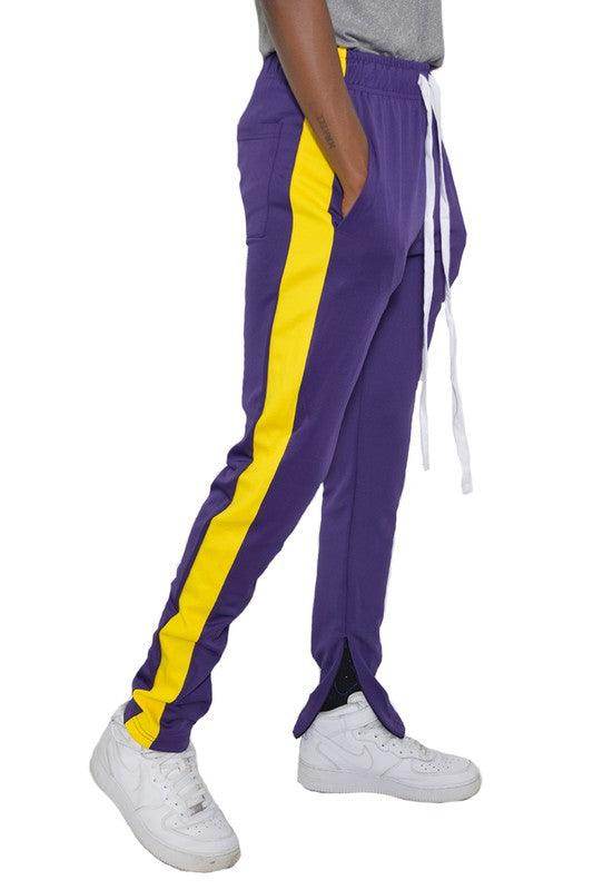 Slim Skinny Stripe Design Track Pant Joggers - VacationGrabs