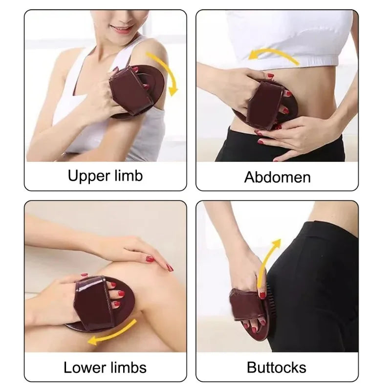 Slimming massage brush for body, ideal for enhancing circulation and sculpting