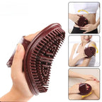 Slimming massage brush for body, ergonomic design, improves circulation