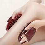 Slimming massage brush for body in red for effective body contouring