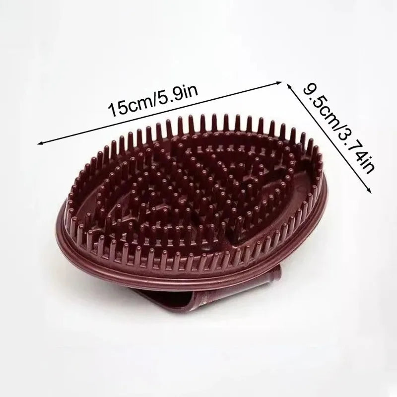 Burgundy slimming massage brush for body made of durable plastic