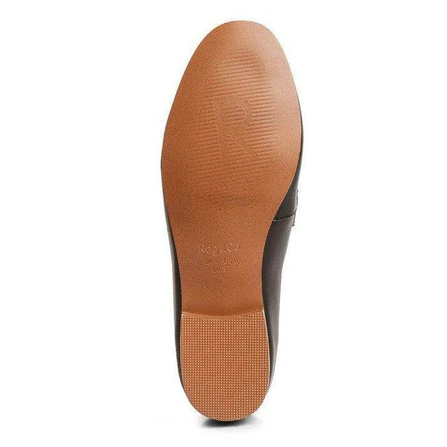 Rag Company women's slip-on leather loafers with stylish flat sole