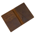 Small Bifold Wallet for Men & Women Slim Leather Coin Card