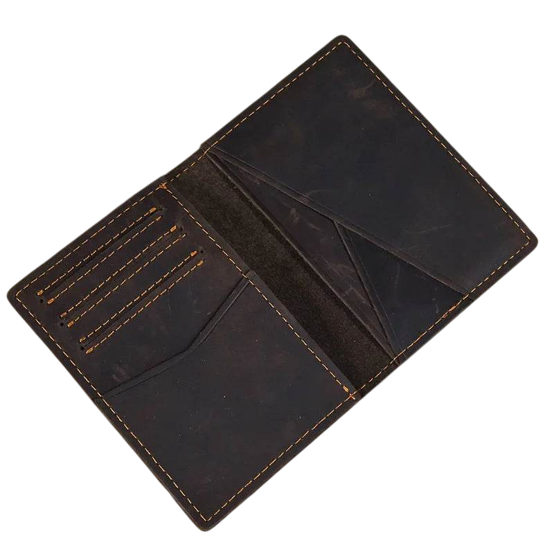 Small Bifold Wallet for Men & Women Slim Leather Coin Card