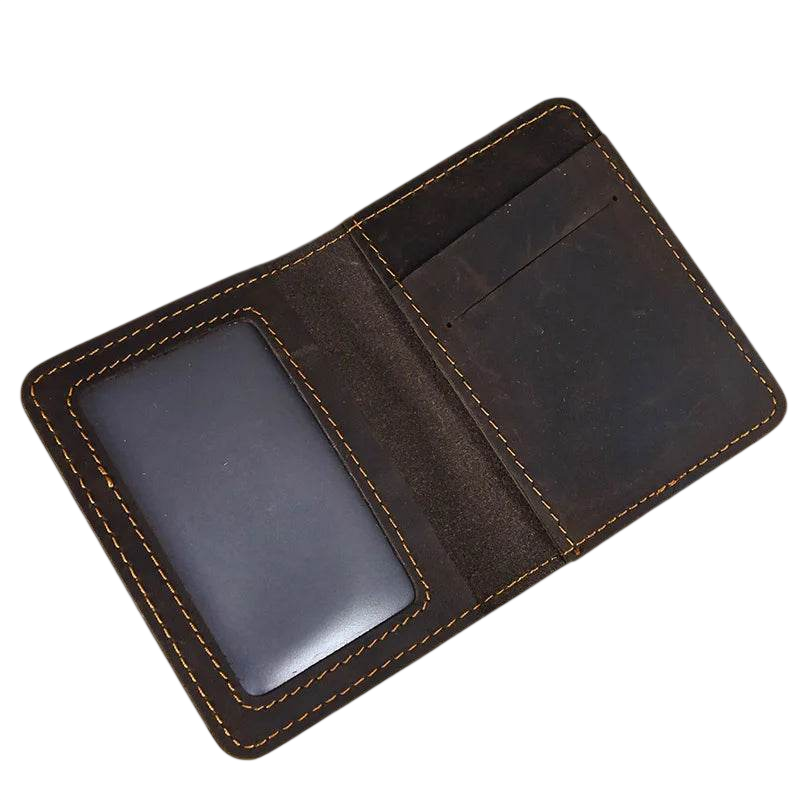 Small Bifold Wallet for Men & Women Slim Leather Coin Card