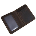 Small Bifold Wallet for Men & Women Slim Leather Coin Card