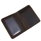 Small Bifold Wallet for Men & Women Slim Leather Coin Card