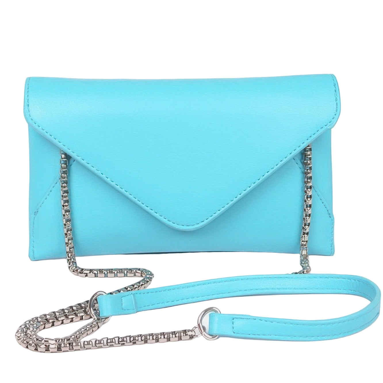 VacationGrabs Small Black Evening Clutch Bag with Stylish Chain Strap for Night Out