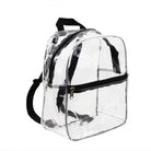 Small transparent backpack for kids with sturdy straps and a zipper closure for easy access