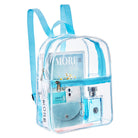 Small transparent backpack for kids featuring a clear design with adjustable straps