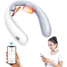 Smart neck massager with infrared heat and wireless remote control for ultimate relaxation