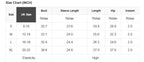 JUNIPER BLVD smocked neck long sleeve bodysuit in various sizes with precise size chart details