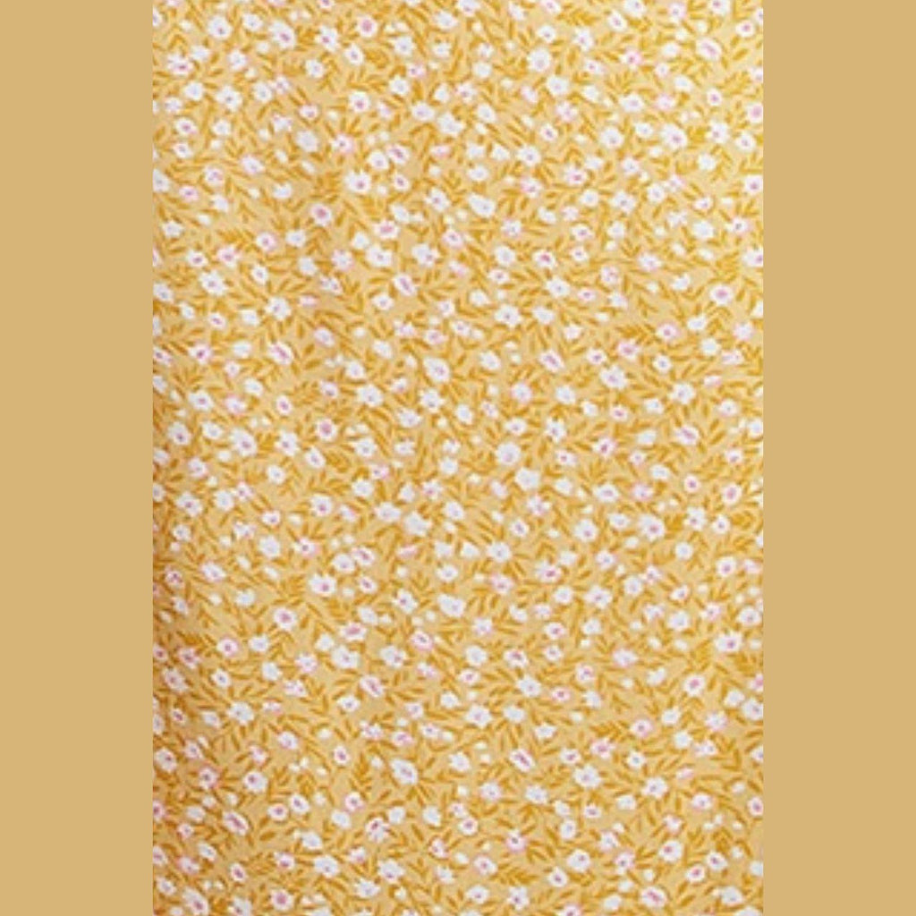Smocked Printed Square Neck Maxi Cami Dress - VacationGrabs