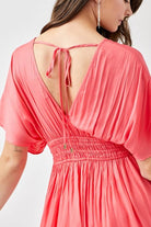 Women's Dresses Smocked Waist With Tassel Strap Dress