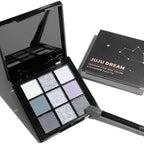 9-color smoky gray-pink eyeshadow palette with built-in brush (photo 4 of 10)