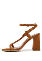 Women's Shoes - Heels Smoosh Braided Block Heel Sandals