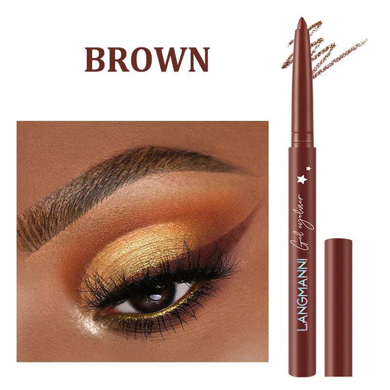Brown smudge proof eyeliner for vacation featuring rich color and easy application for lasting wear