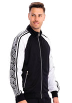 Snake Side Print Track Jacket - VacationGrabs