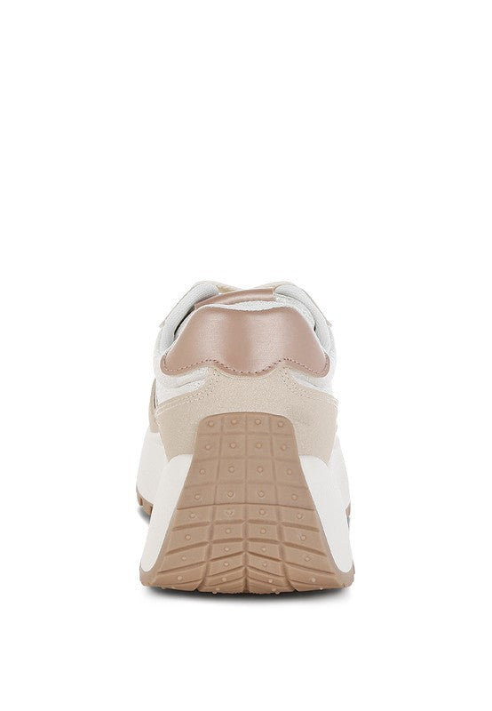 Women's Rag Company sneakers in white and beige, perfect for casual wear