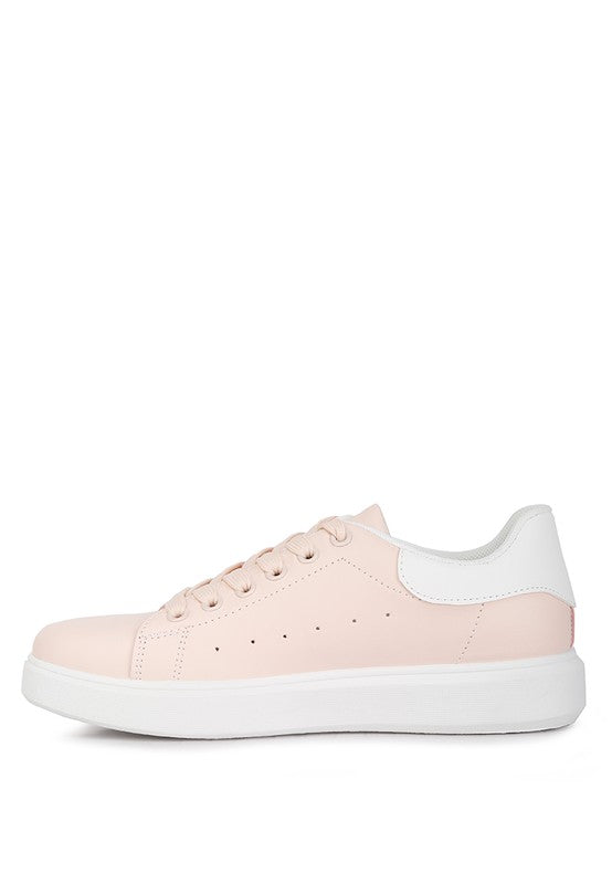 Women's pink sneakers by Rag Company, sleek design for casual wear