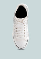 London Rag International Women's Sneakers in White, perfect vacation worthy footwear for stylish comfort
