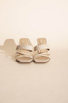 Fortune Dynamic Carmen-S summer sandals in white with braided straps for stylish summer footwear