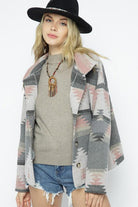 Women's Coats & Jackets Soft Comfy Lightweight Aztec Pattern Jacket