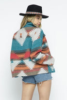 Women's Coats & Jackets Soft Comfy Lightweight Aztec Pattern Jacket