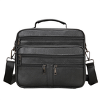 Soft Leather Messenger Crossbody Bag for Men
