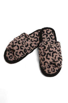Soft crossover slippers for women in leopard print with comfortable cushioning for all-day wear