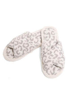 Soft crossover slippers for women in leopard print design for comfortable home wear