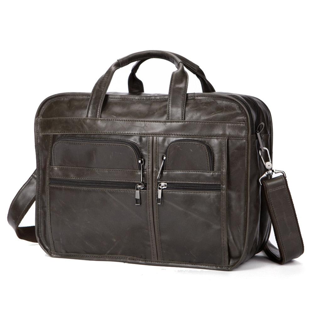 Luggage & Bags - Briefcases Soft Genuine Leather Briefcase For Business Professionals