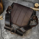 Soft leather backpacks for travel featuring a durable padded back and adjustable straps