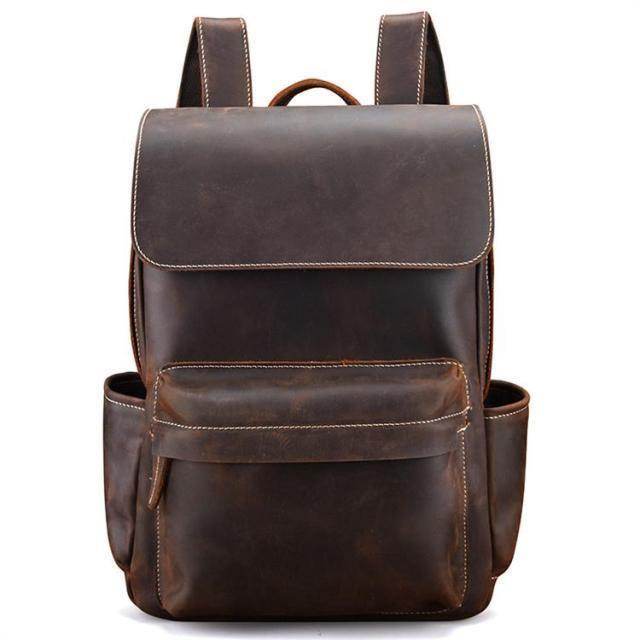 VacationGrabs soft leather backpacks for travel with multiple compartments and stylish design