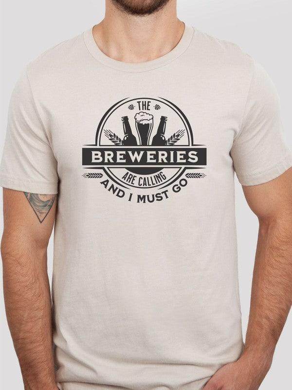 Ocean and 7th softstyle crewneck tee featuring a brewery-themed graphic design