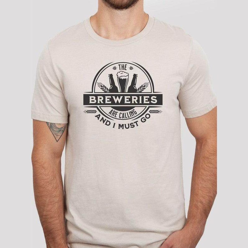 Ocean and 7th softstyle crewneck tee featuring a brewery-themed graphic design