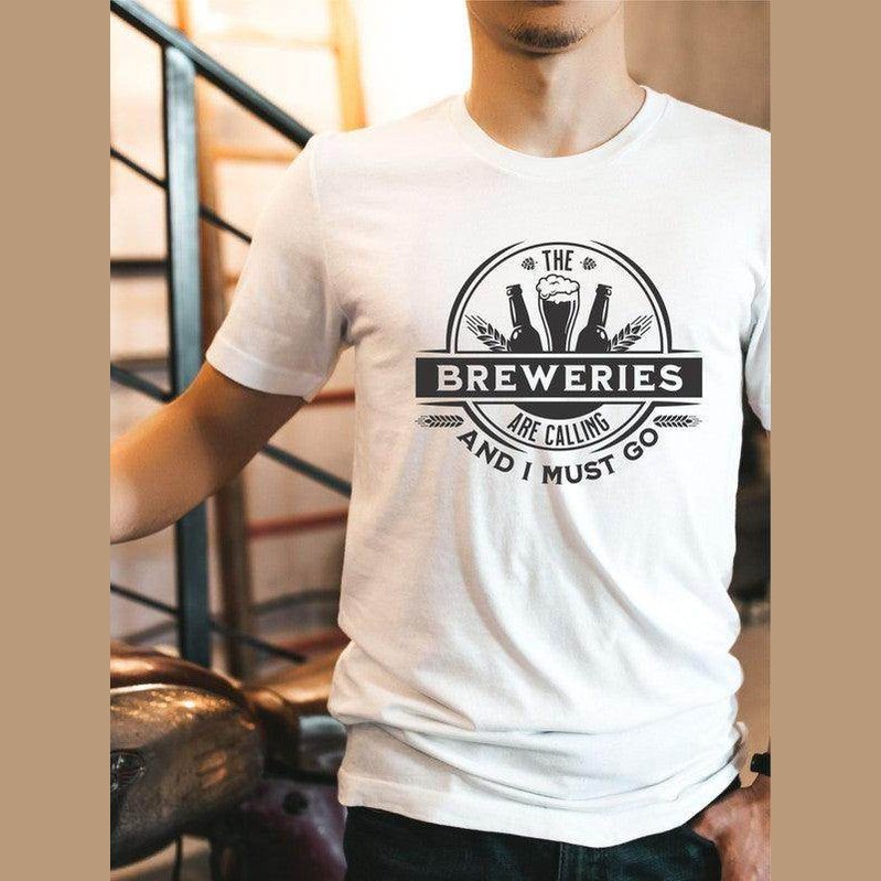 Ocean and 7th softstyle crewneck tee with Brewery graphic design for casual outings