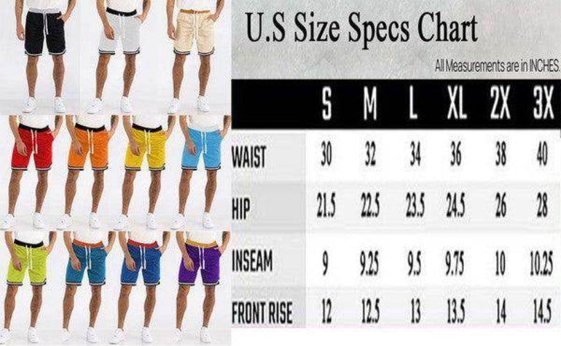 Solid Athletic Basketball Sports Shorts - VacationGrabs