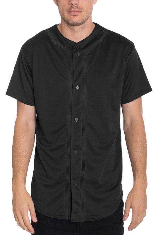 Solid Baseball Tshirt Jersey - VacationGrabs