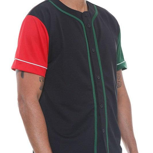 Men's Shirts - Tee's Solid Baseball Tshirt Jersey