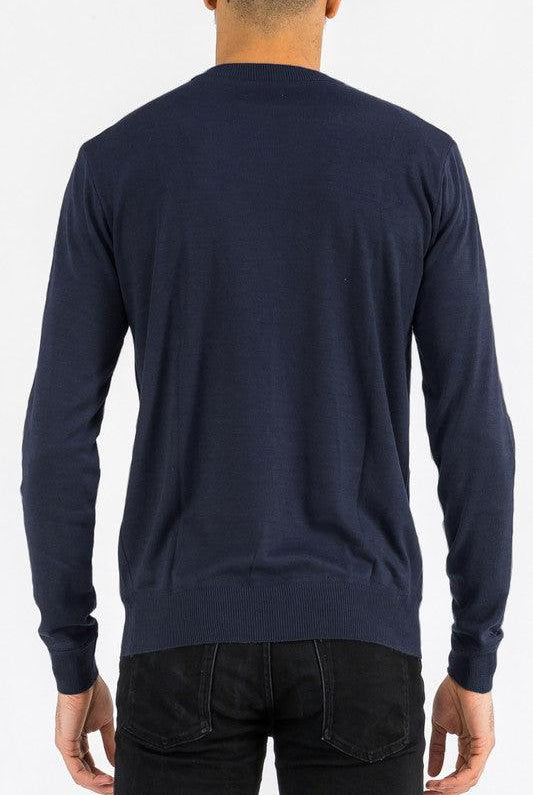 Men's Sweaters Solid Color Round Neck Sweater