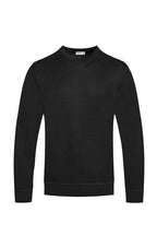 Solid Color Round Neck Sweater - VacationGrabs
