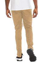 Men's joggers in solid color track pants style, featuring a comfortable fit and drawstring waist.
