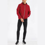Solid Hooded Lightweight Windbreaker Jacket - VacationGrabs