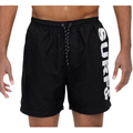 Swimwear - Solid Lined Beach Swim Text Swim Shorts