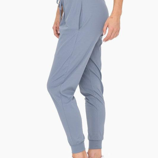 Women's Pants Solid Pleated Front Joggers
