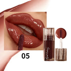 VacationGrabs lip gloss in deep burgundy for smooth, glossy lips