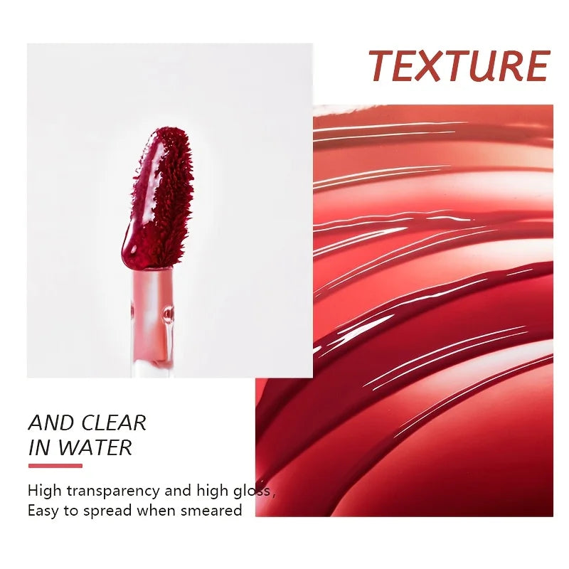 VacationGrabs vibrant red lip gloss, high gloss finish for smooth application