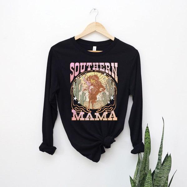 Women's Shirts Southern Mama Long Sleeve Graphic Tee